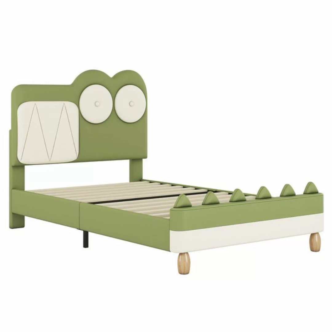 HAUSS SPLOE Polsterbett 90*200cm mit Cartoon Krokodil Form aus PU für Kinde günstig online kaufen