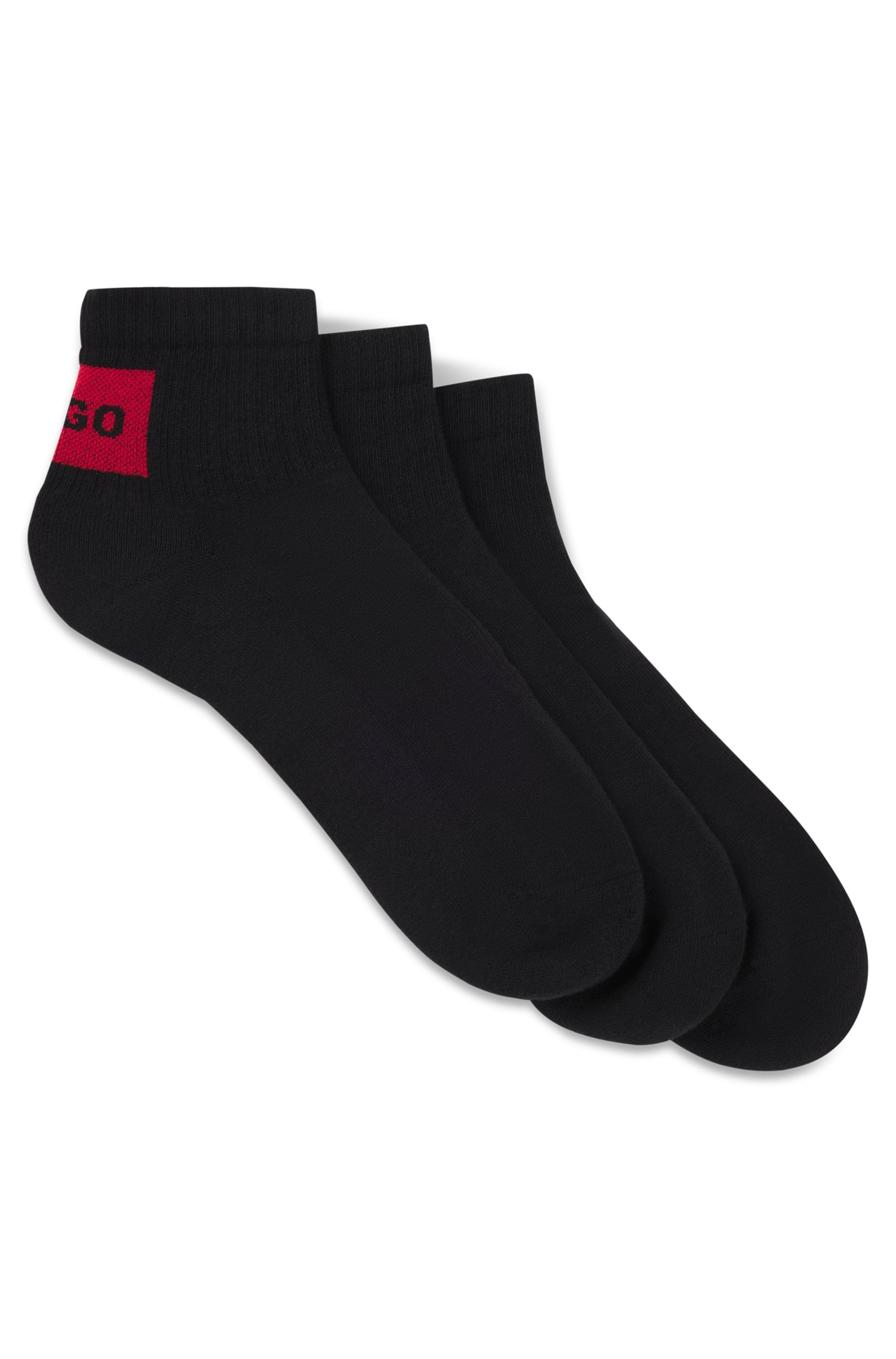 HUGO Underwear Freizeitsocken, (Packung, 3 Paar, 3er), mit kontrastfarbenem günstig online kaufen