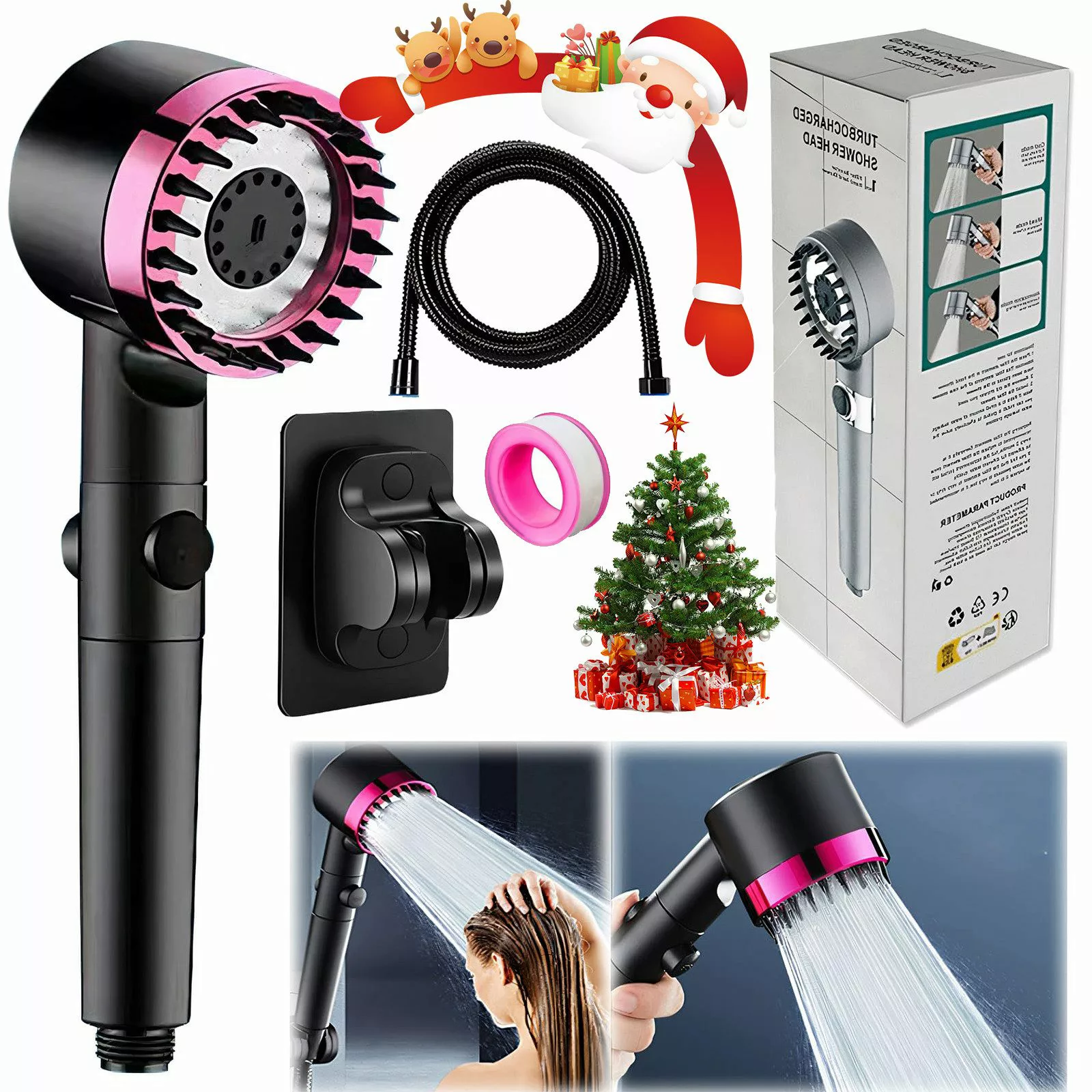 RWEUOQ Regenduschkopf Brausegarnitur Regenduschkopf Massage Spa günstig online kaufen