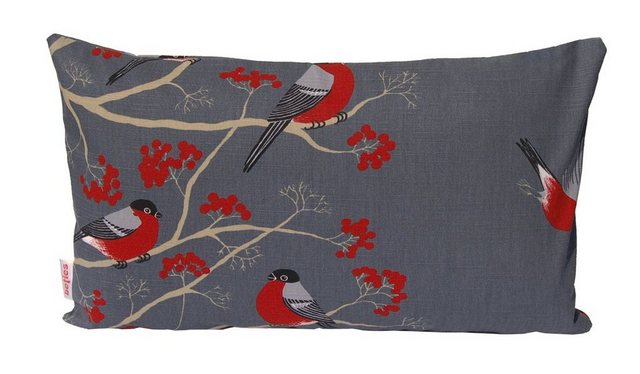 Kissenbezug Beeren Vogel, beties (1 Stück), Kissenhülle ca. 30x50 cm Deko-K günstig online kaufen