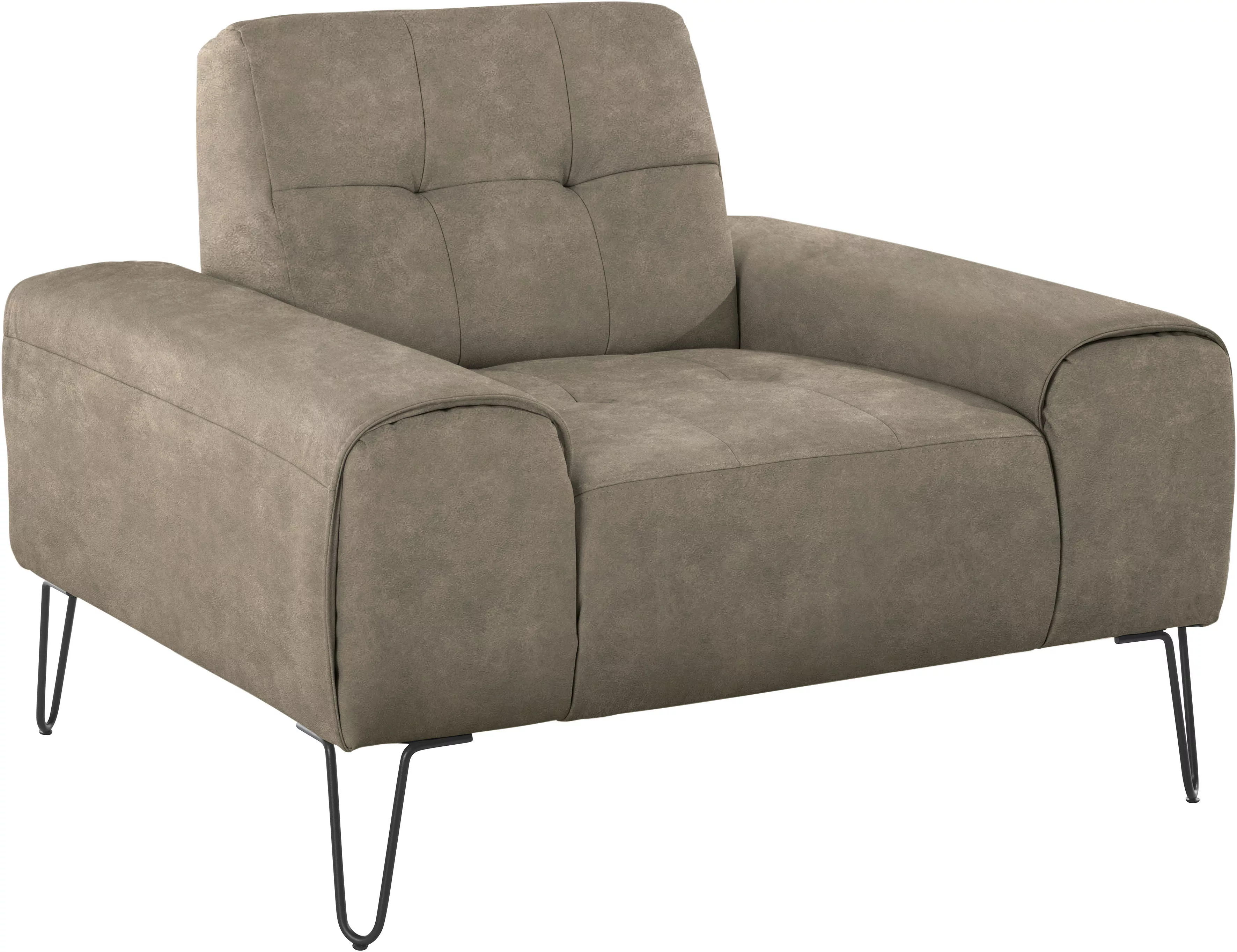 exxpo - sofa fashion Sessel "Taranto, Loungesessel mit Designfuß, elegant u günstig online kaufen