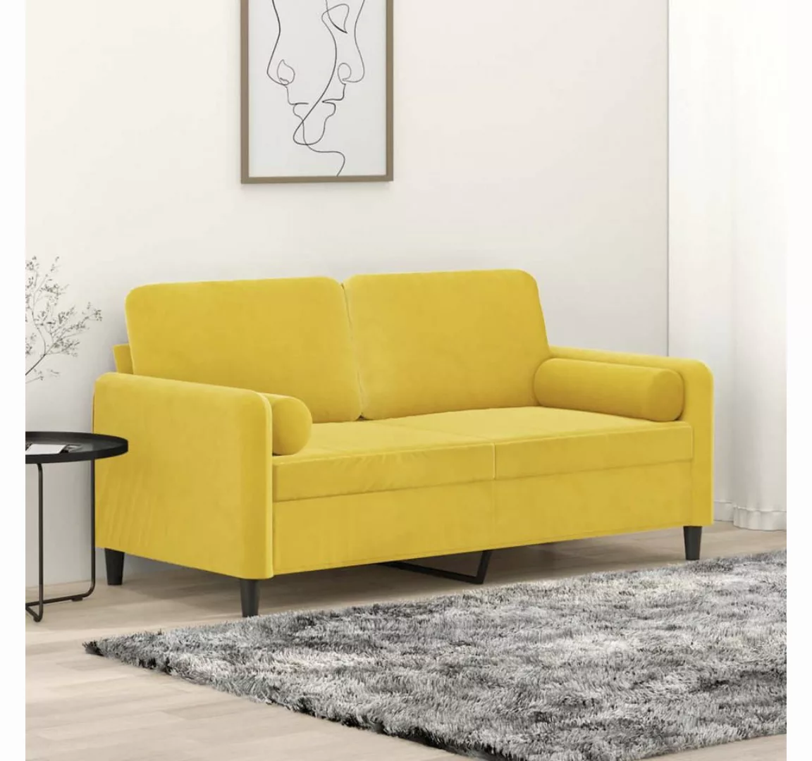 Nettlife Sofa 2-Sitzer-Sofa Doppelsofa mit Zierkissen 138/158/198 CM Samt günstig online kaufen