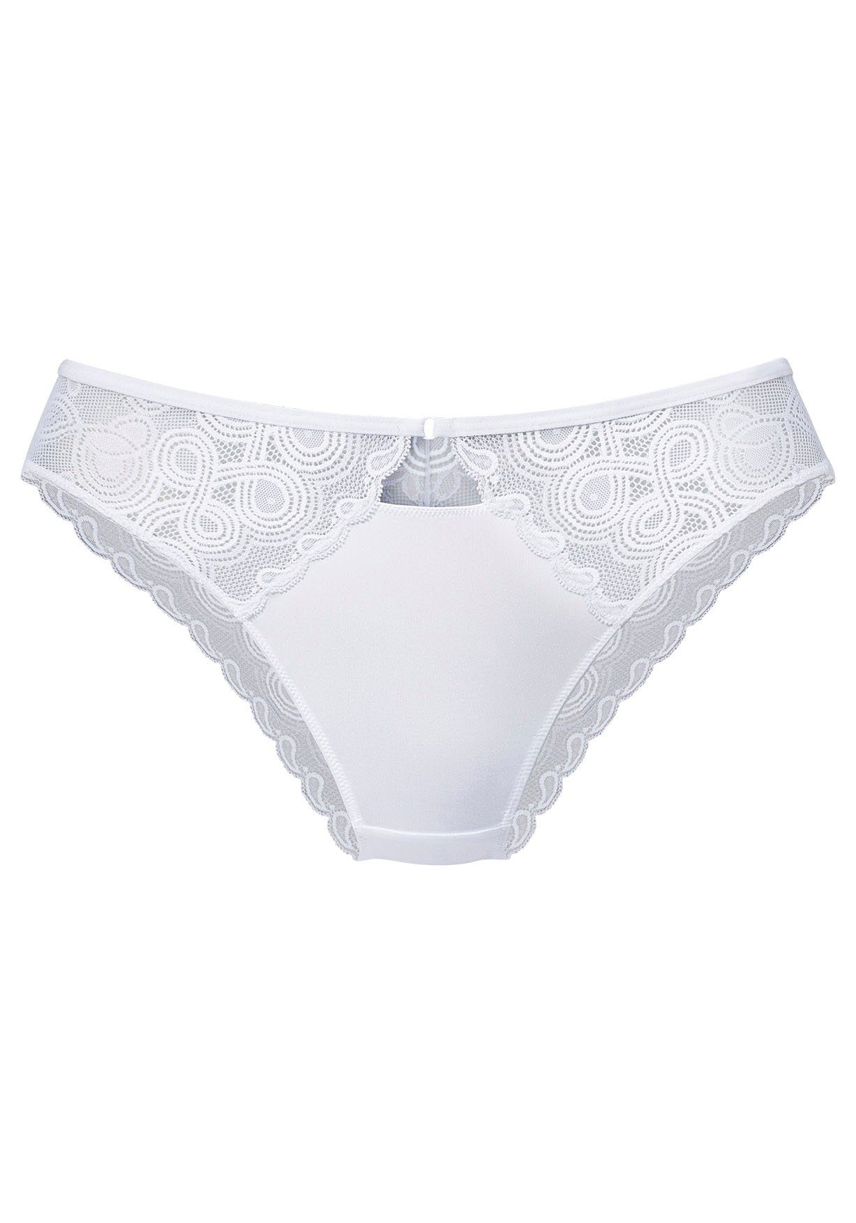LASCANA Tanga mit extravaganten Spitzeneinsätzen günstig online kaufen