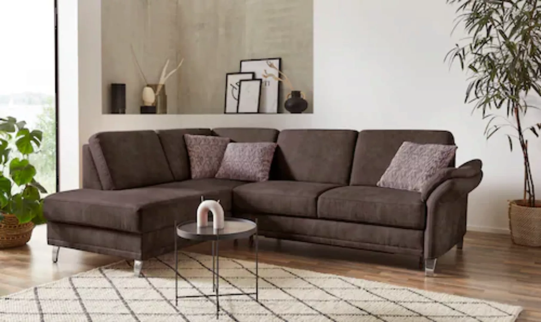 sit&more Ecksofa "Clio L-Form", wahlweise mit Bettfunktion und Bettkasten, günstig online kaufen