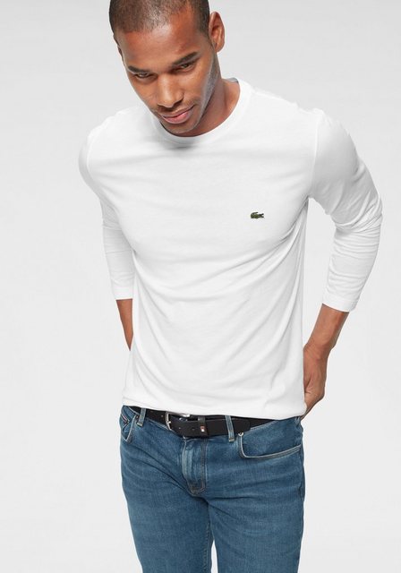 Lacoste Langarmshirt (1-tlg) mit Lacoste Logo auf der Brust günstig online kaufen