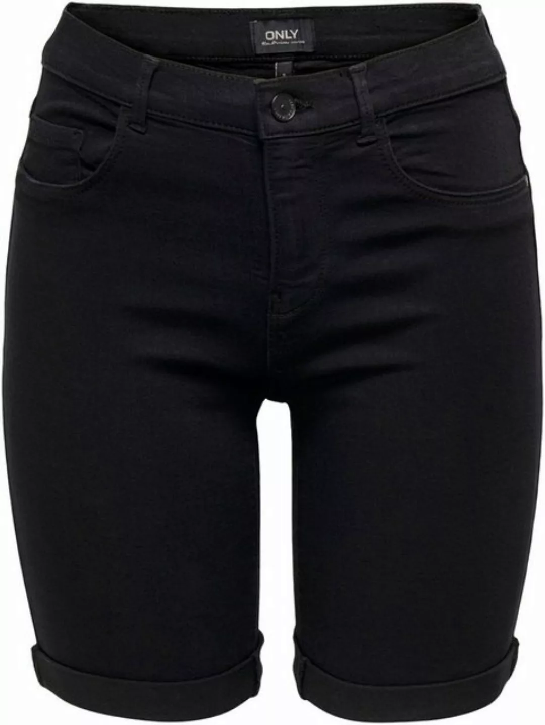 Only Damen Jeans Short ONLRAIN MID LONG SHORTS günstig online kaufen