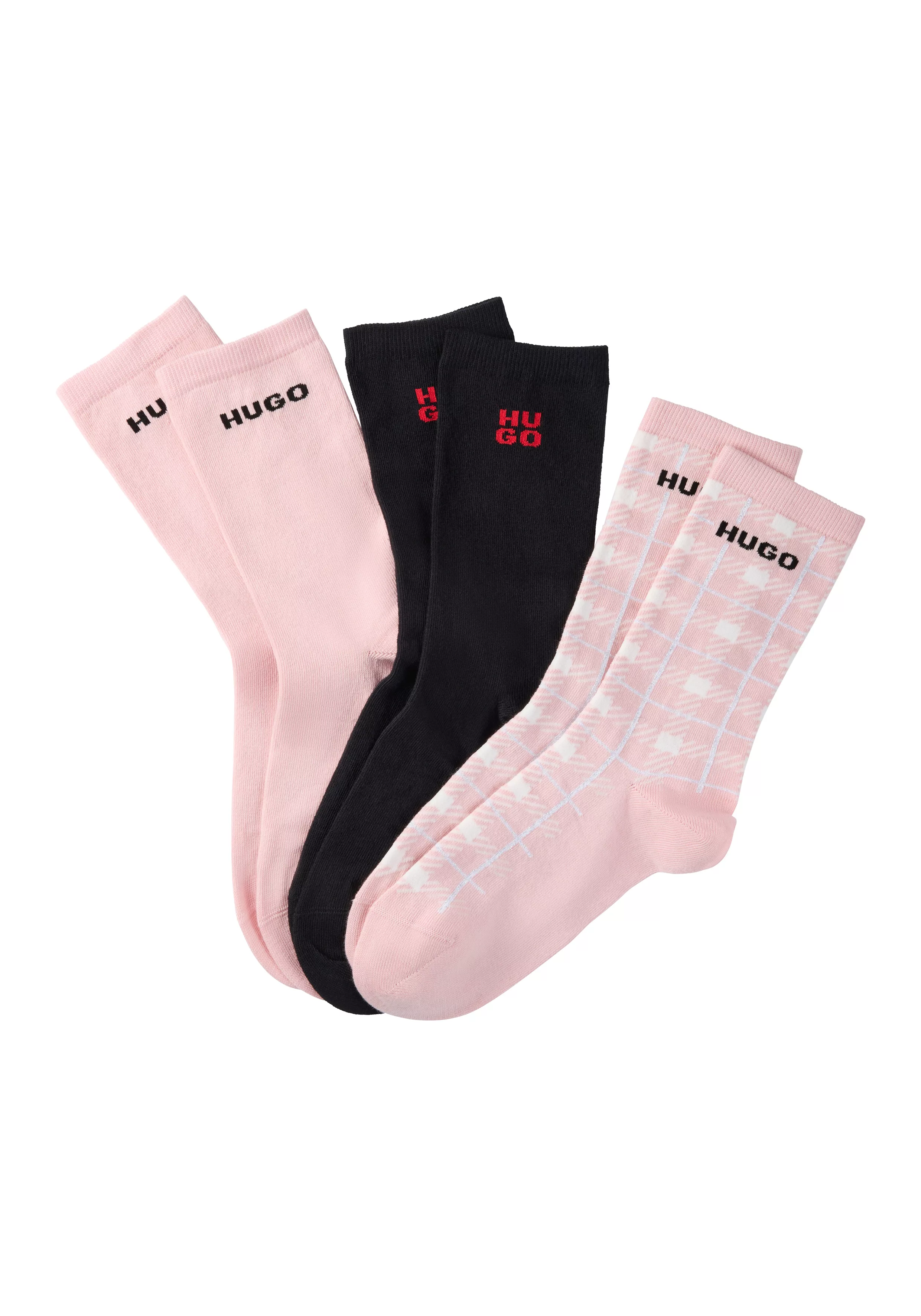 HUGO Underwear Freizeitsocken "4PQS GIFT CHECK C", mit Label günstig online kaufen