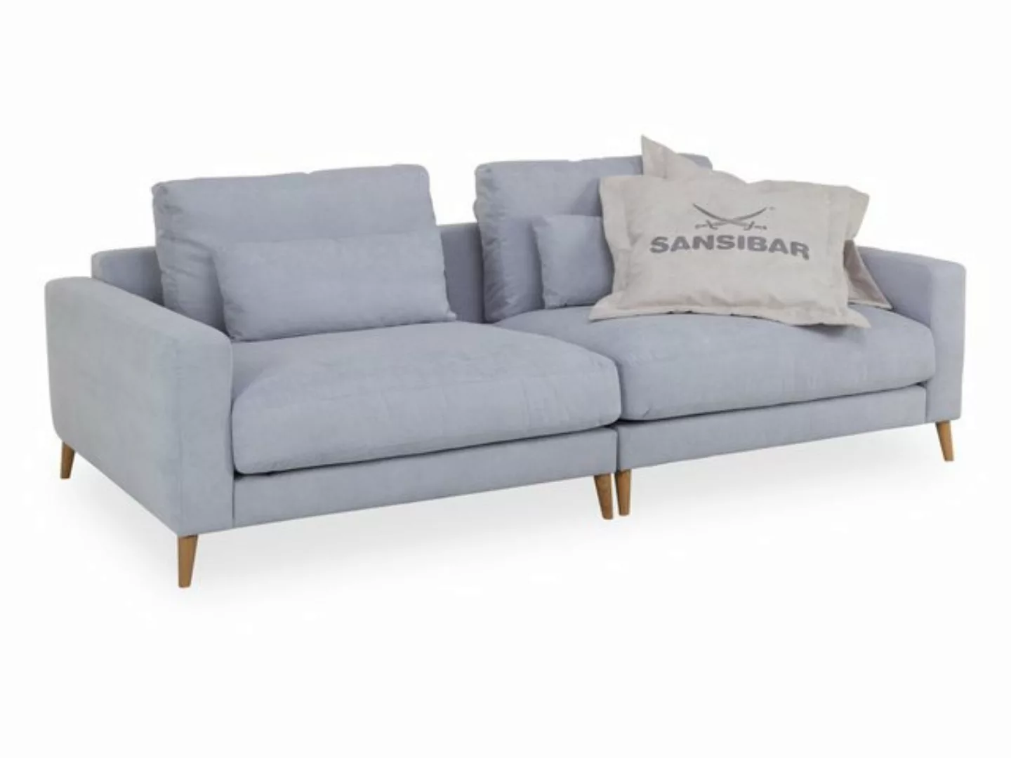 SANSIBAR Living Sofa Sofa 3 Sitzer SANSIBAR RÖMÖ BHT 232x84x125 cm blau Cou günstig online kaufen