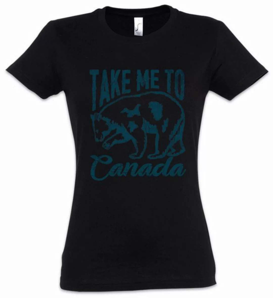 Urban Backwoods Print-Shirt Take Me To Canada Damen T-Shirt Kanada Ahornbla günstig online kaufen