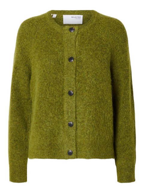 SELECTED FEMME Strickpullover Strickjacke Relaxed Fit Rundhals Raglanärmel günstig online kaufen