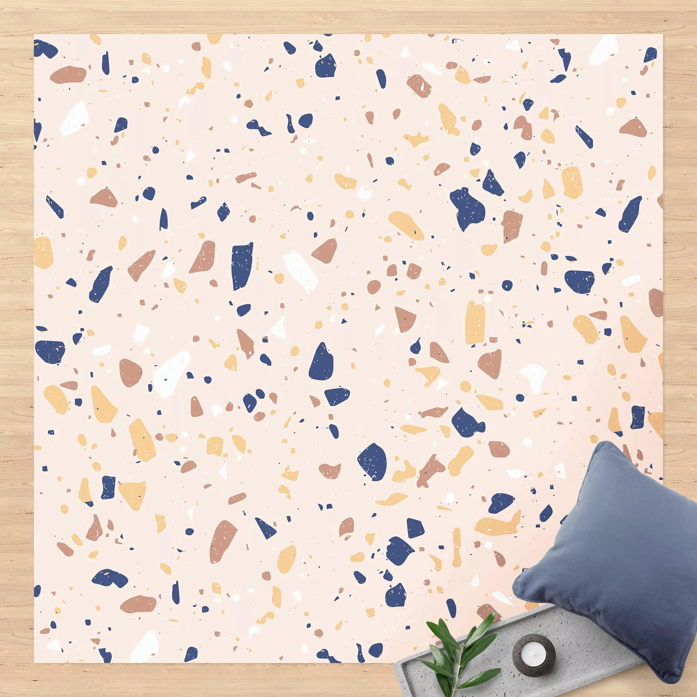 Vinyl-Teppich Detailliertes Terrazzo Muster Padova günstig online kaufen