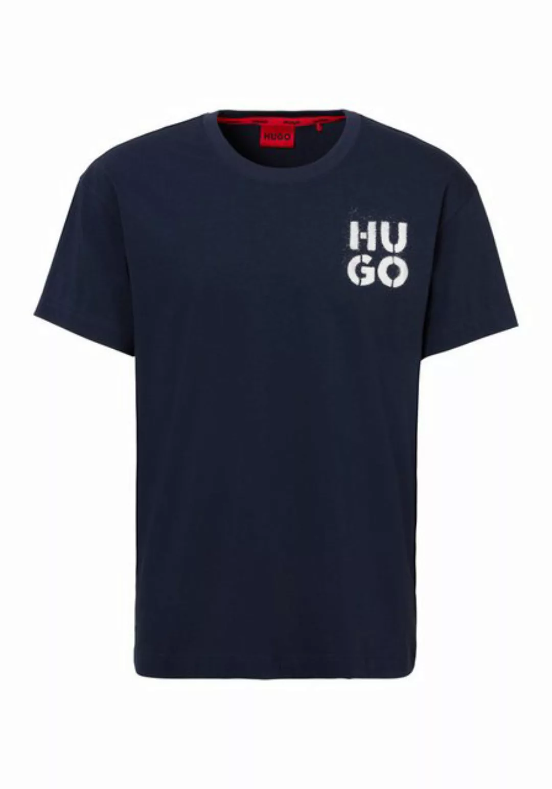 HUGO T-Shirt SprayLogo T-Shirt mit Rundhalsausschnitt günstig online kaufen