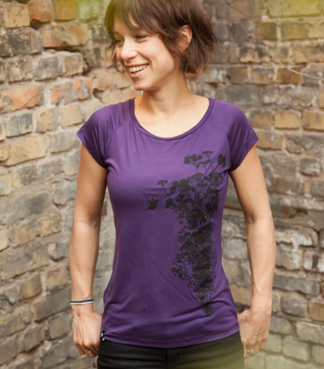 Pflanzen Kolibri V2 - Fair Gehandeltes Tencel Frauen T-shirt günstig online kaufen