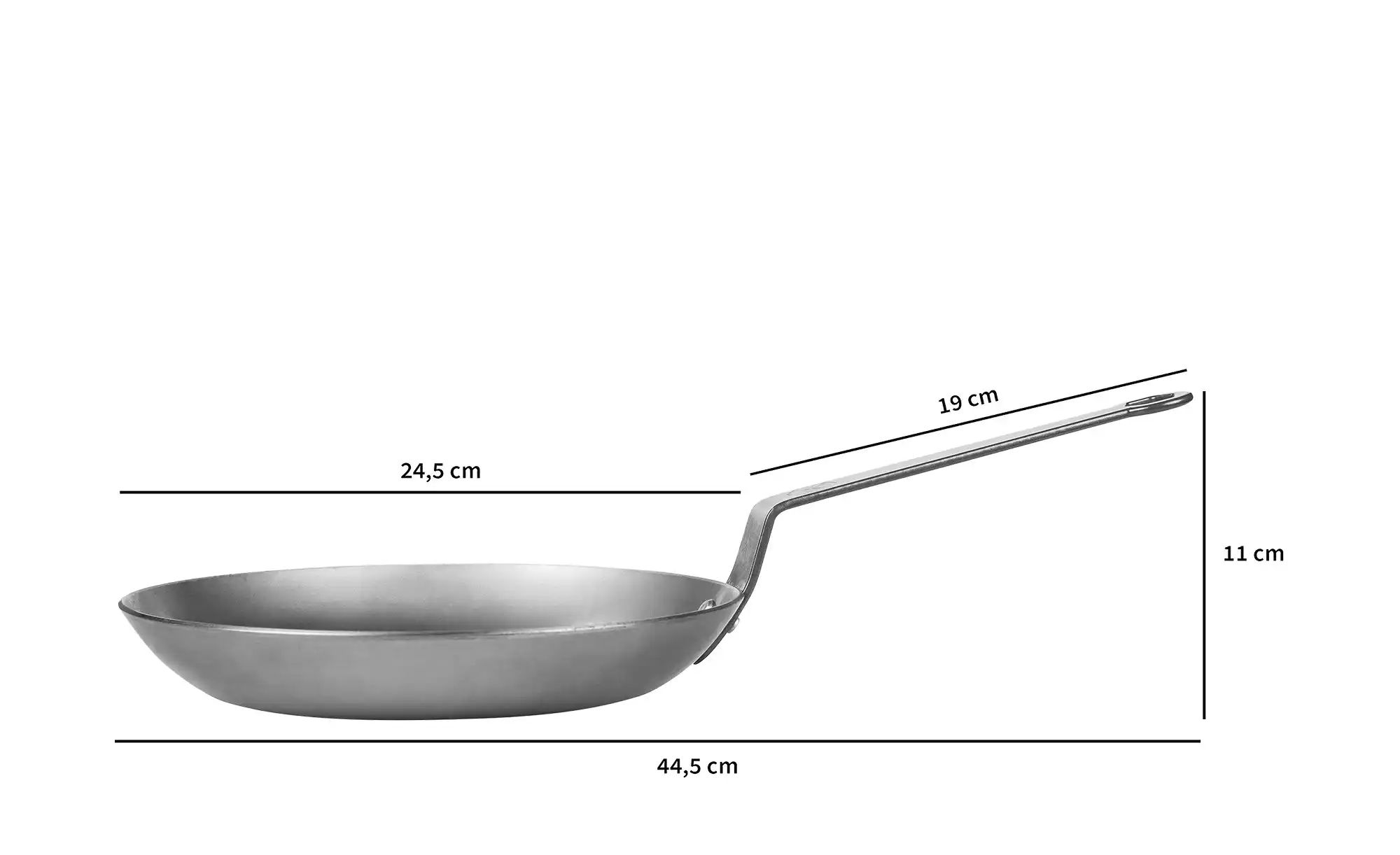 Sallys Eisenpfanne  Sallys ¦ silber ¦ Eisen ¦ Maße (cm): B: 39 H: 4 Töpfe & günstig online kaufen