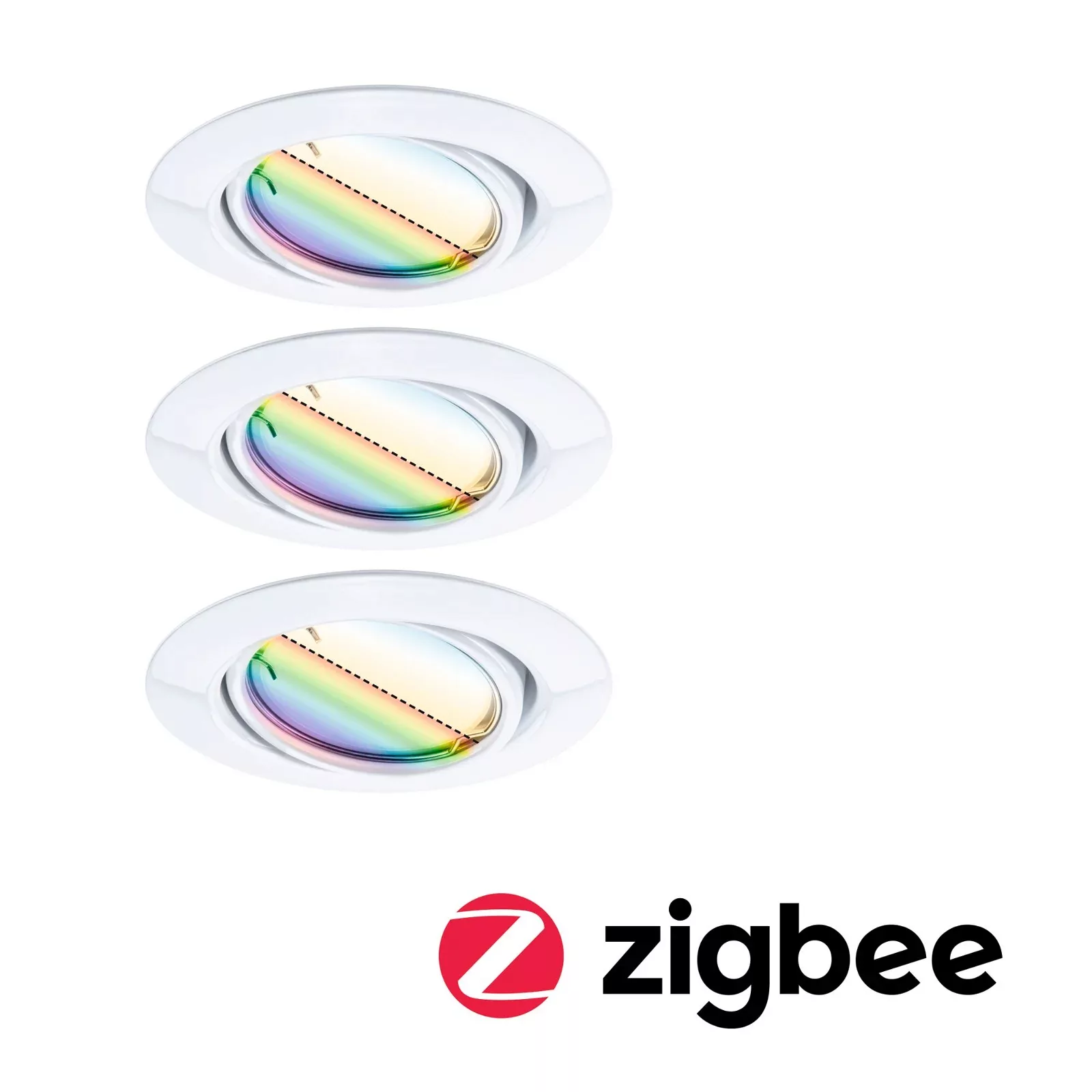 Paulmann "LED Einbauleuchte Smart Home Zigbee 3.0 Base Coin Basisset schwen günstig online kaufen