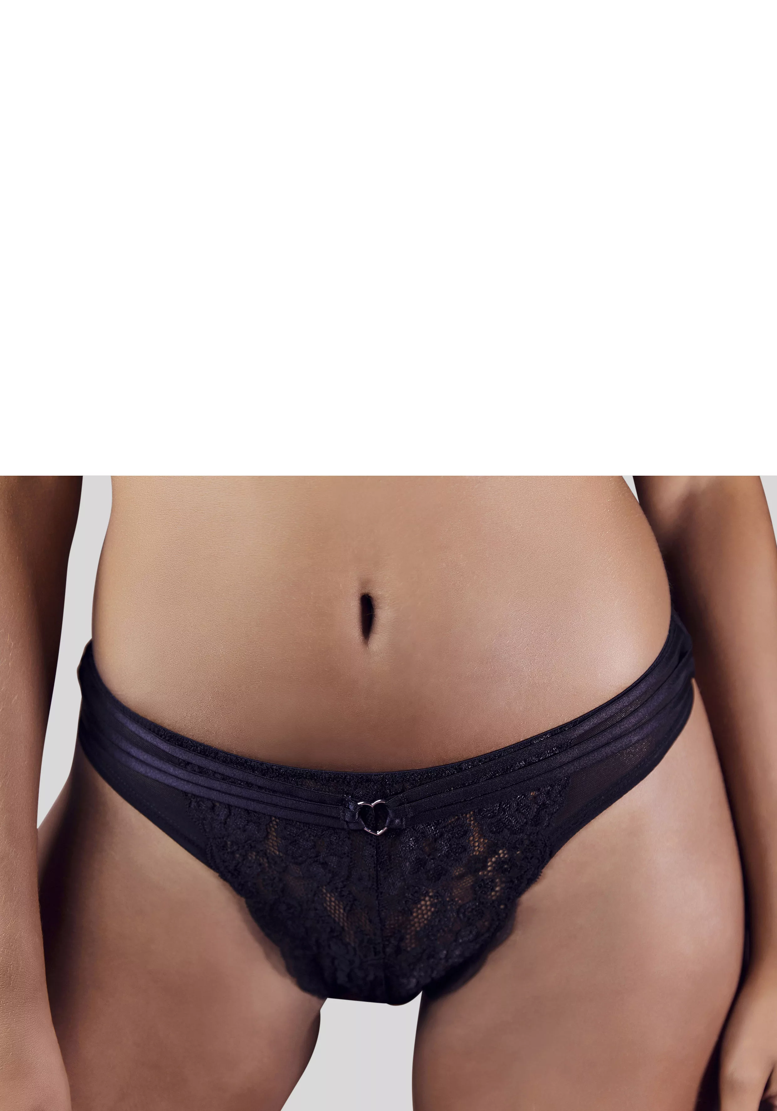 Vivance Stringpanty "Francesca", mit feinem Herzaccessoire günstig online kaufen