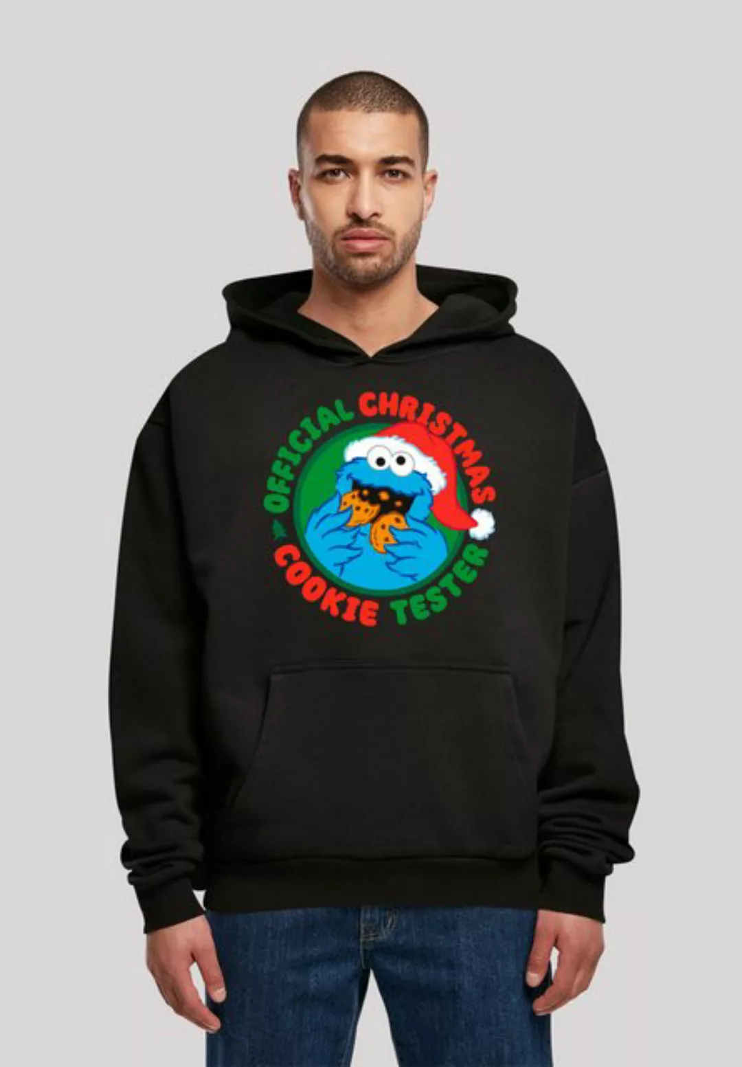 F4NT4STIC Kapuzenpullover Sesamstrasse Weihnachten Keks Tester Premium Qual günstig online kaufen