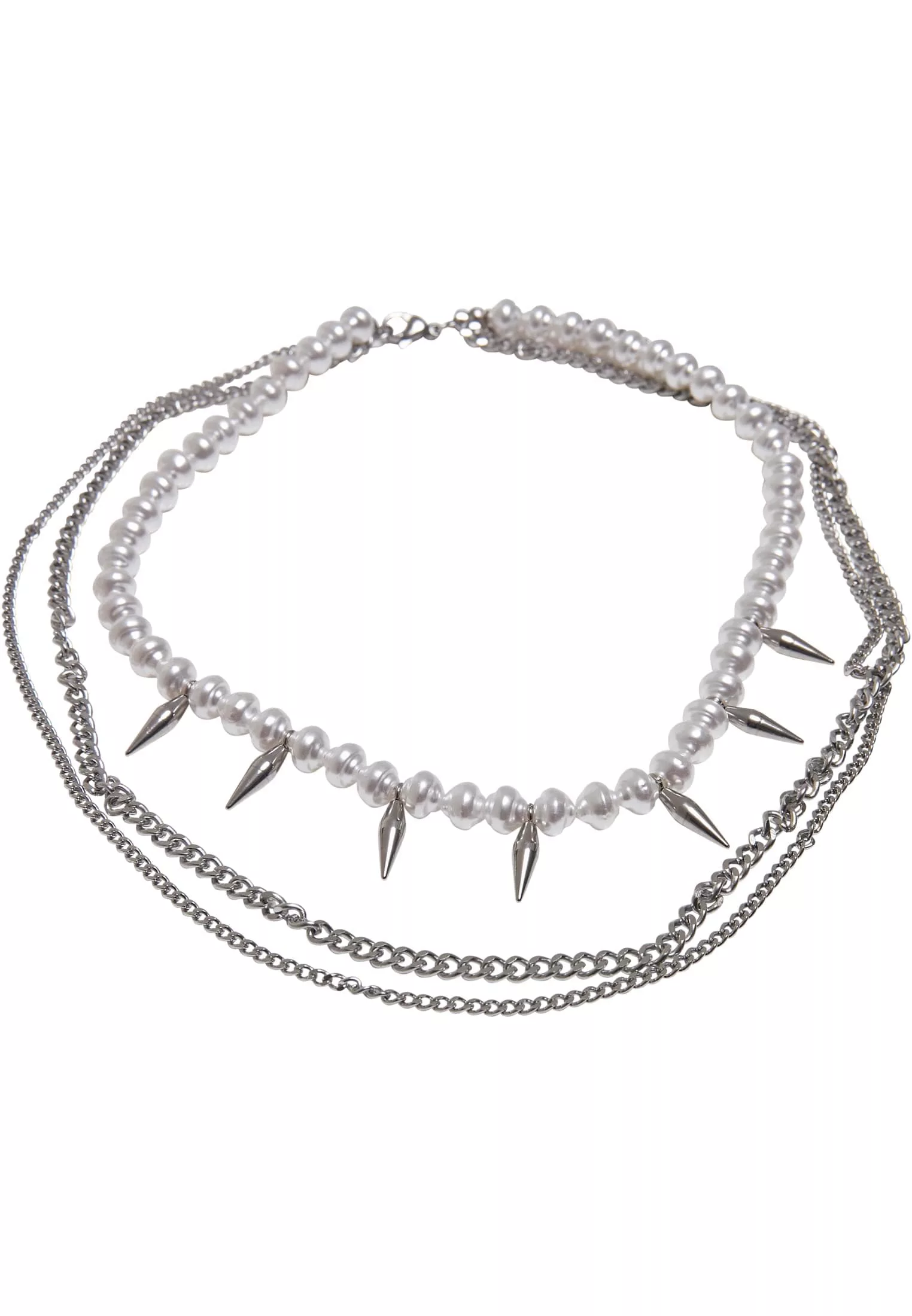 URBAN CLASSICS Schmuckset "Accessoires Meridian Pearl Layering Necklace", ( günstig online kaufen