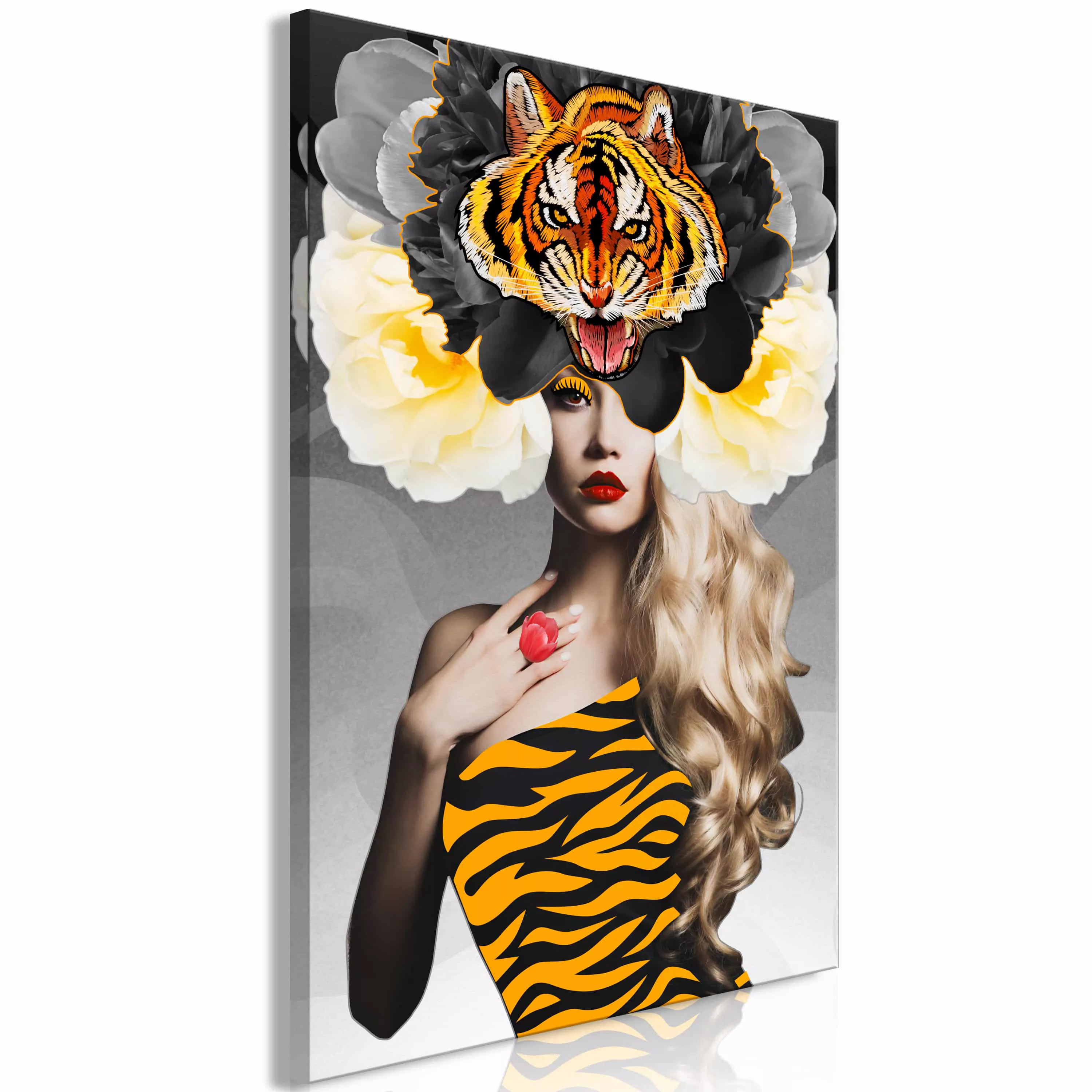 Wandbild - Eye of the Tiger (1 Part) Vertical günstig online kaufen