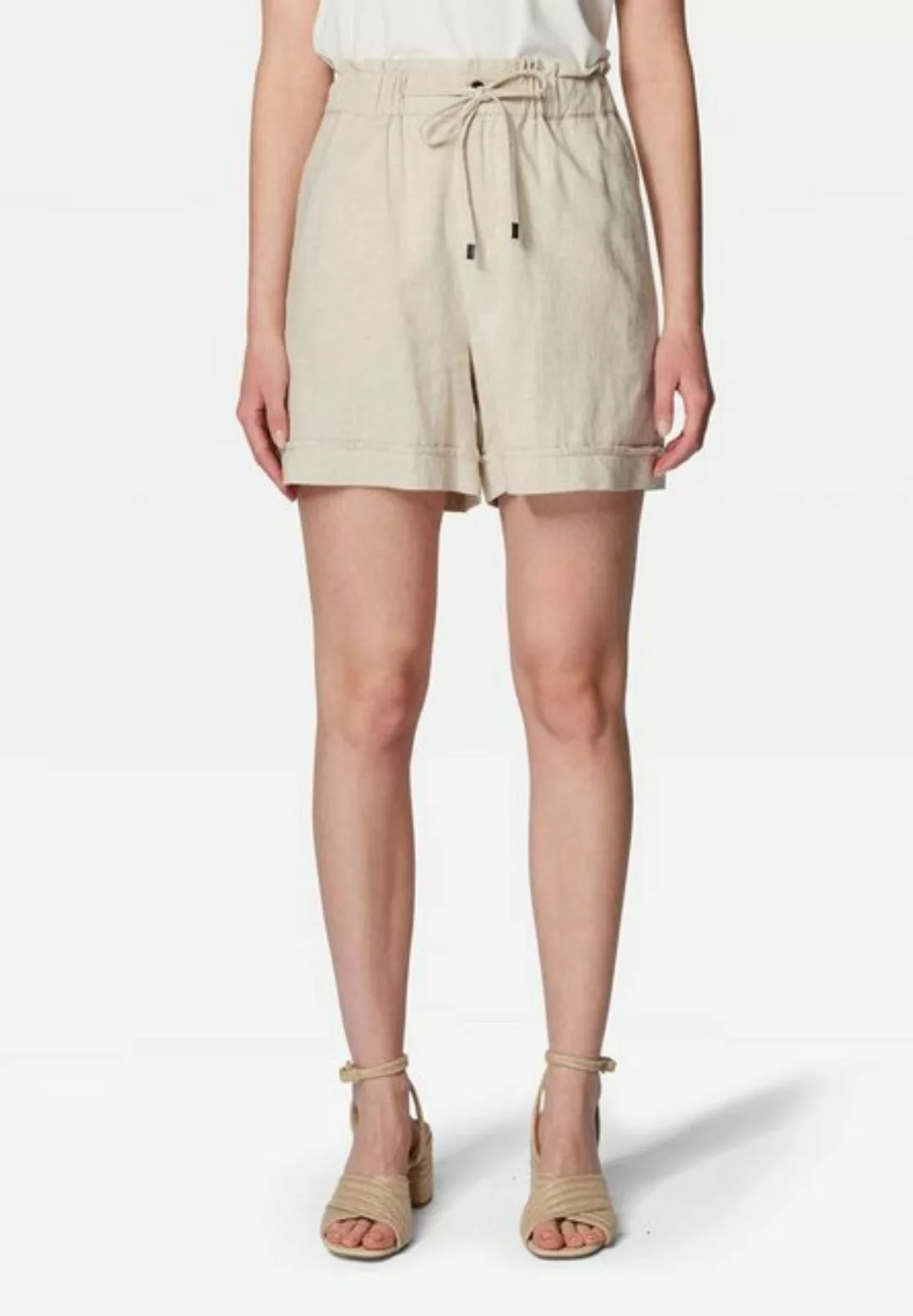 Mavi Shorts Leinen Stoff Shorts Hot Pants Bermuda 5489 in Natur günstig online kaufen