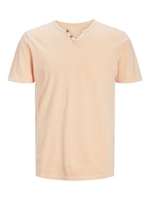 Jack & Jones T-Shirt Basic T-Shirt V-Neck Kurzarm mit Knöpfen JJESPLIT 5545 günstig online kaufen