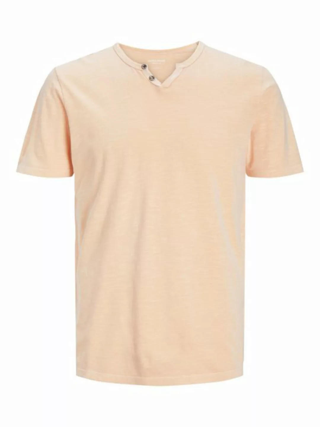 Jack & Jones T-Shirt Basic T-Shirt V-Neck Kurzarm mit Knöpfen JJESPLIT 5545 günstig online kaufen