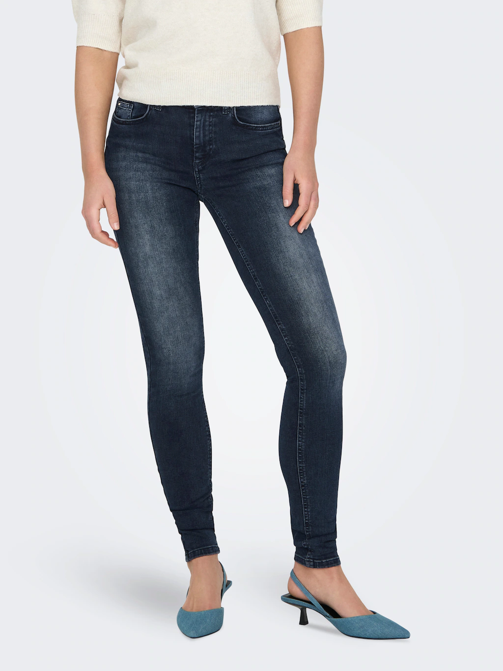 ONLY Skinny-fit-Jeans ONLBLUSH MID SKINNY DNM REA409 NOOS günstig online kaufen