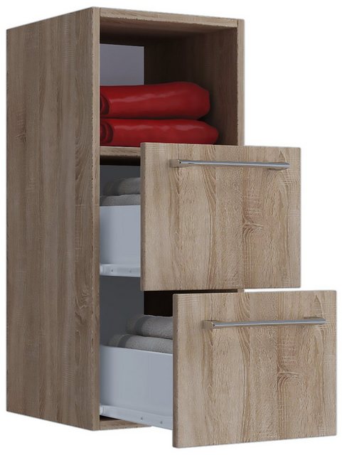 VCM Midischrank Holz Badmöbel Midischrank Badschrank Bad Badinos S (1-St) günstig online kaufen