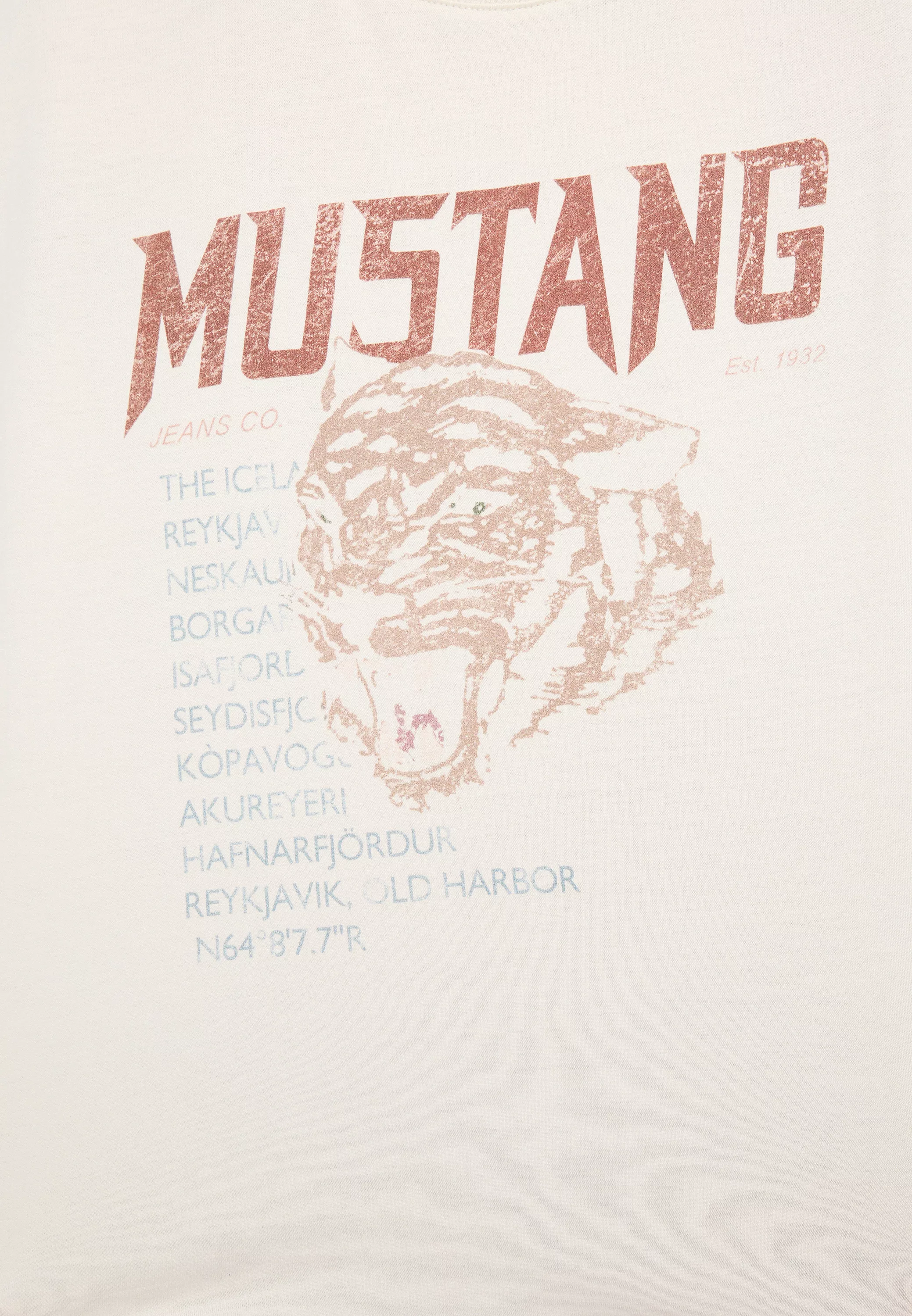 MUSTANG Kurzarmshirt "T-Shirt" günstig online kaufen