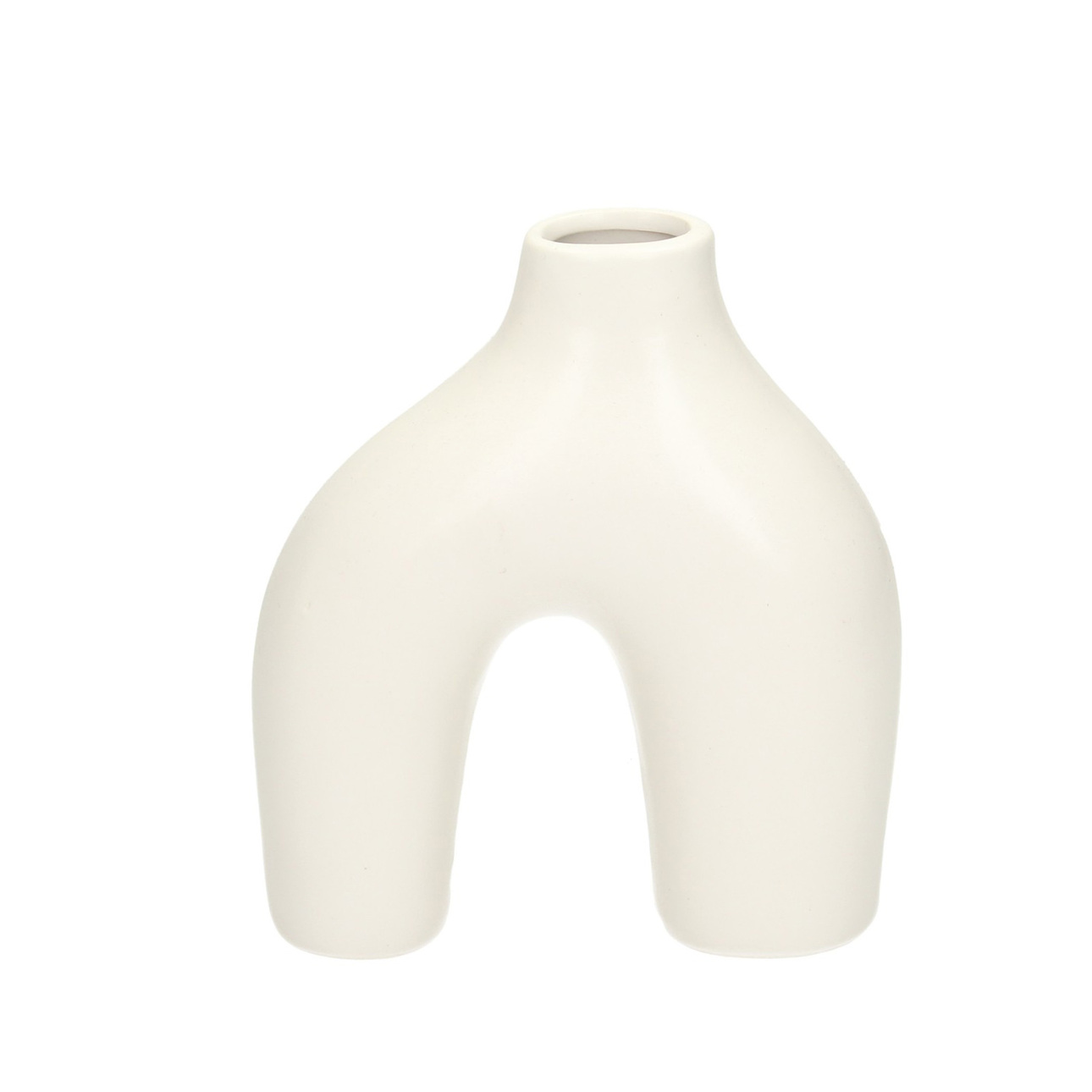 Vase Unico white 18 cm, 15,5 x 6,5 x 18 cm günstig online kaufen