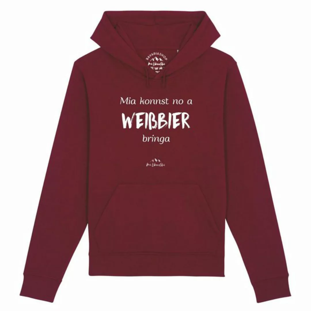 Bavariashop Hoodie Damen Hoodie "Mia konnst no a Weißbier bringa günstig online kaufen