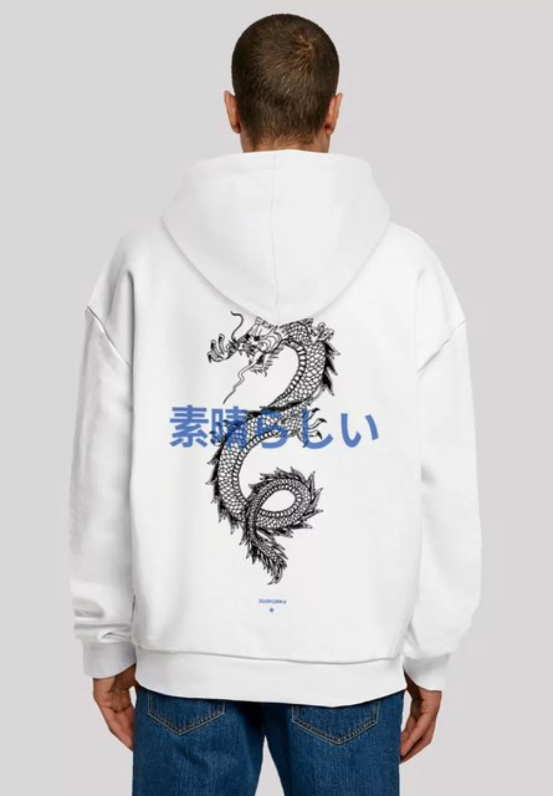 F4NT4STIC Kapuzenpullover Drache Lila Print günstig online kaufen