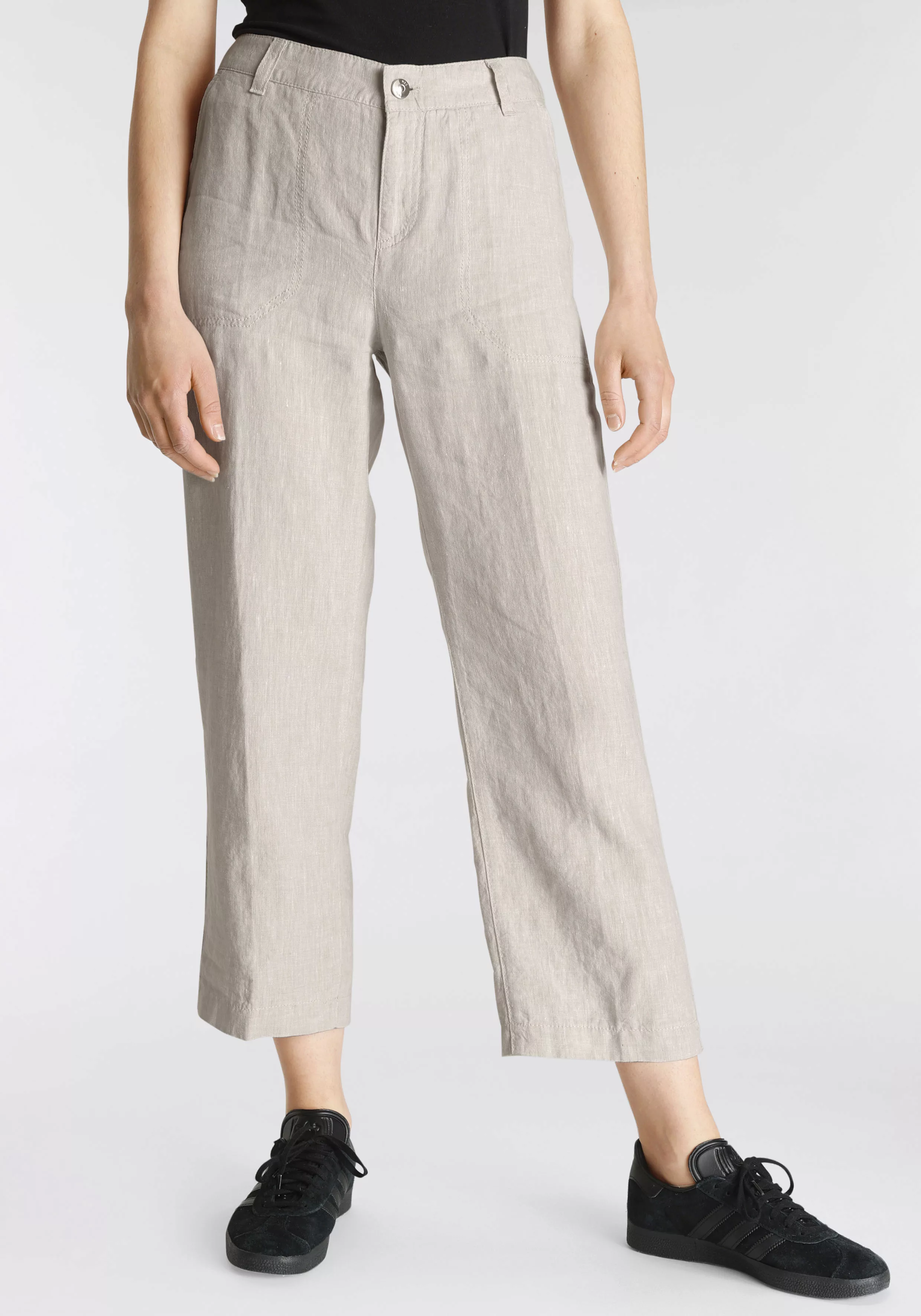 MAC Leinenhose NORA cropped temperaturausgleichend und angenehm auf der Hau günstig online kaufen