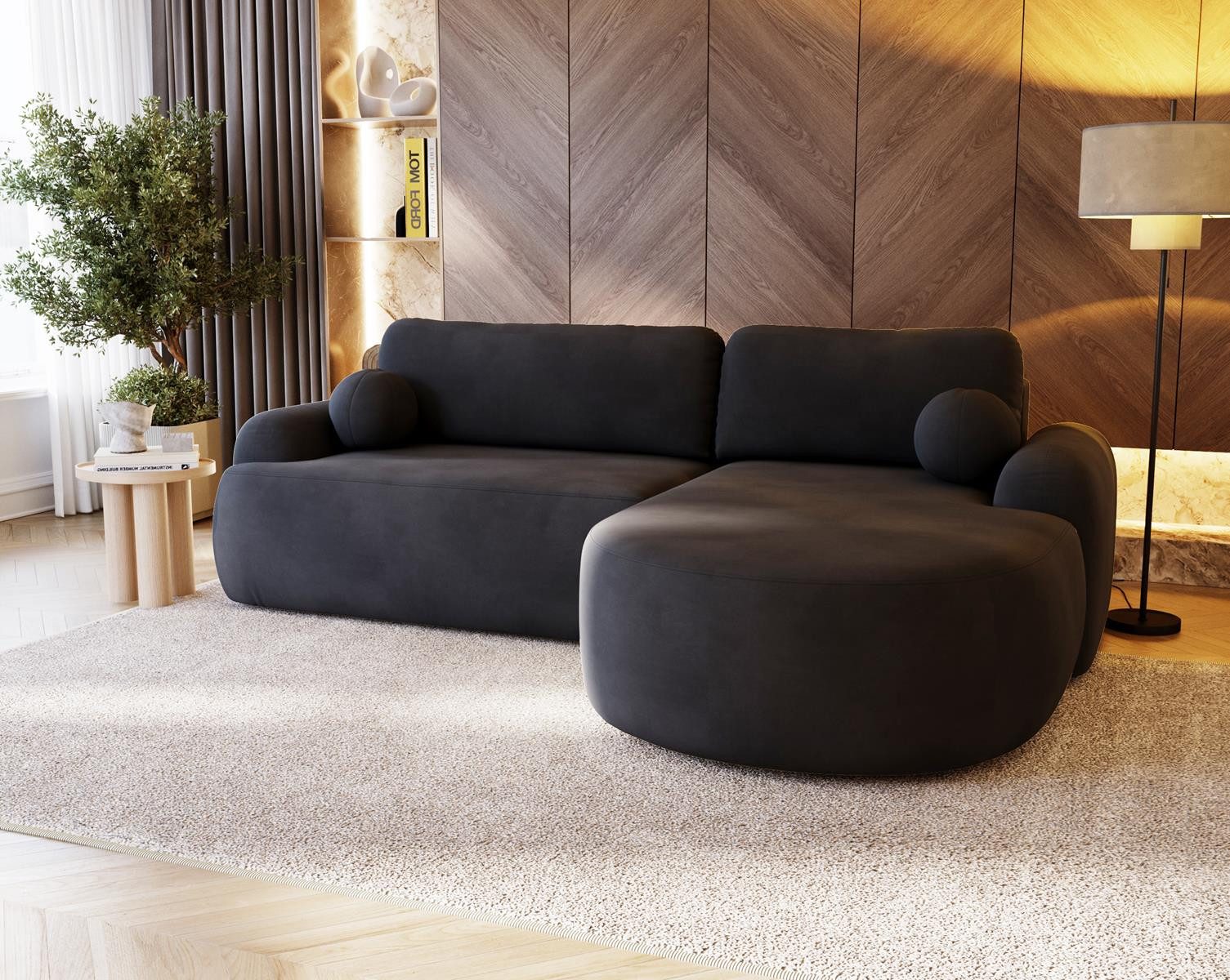 Compleo Ecksofa boucle mit breiter Ottomane günstig online kaufen