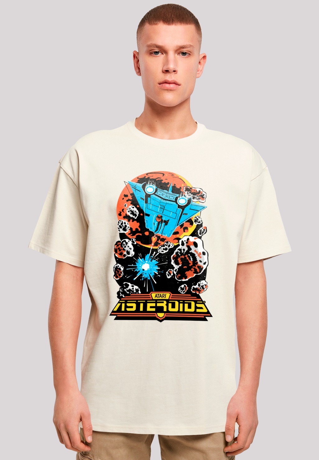 F4NT4STIC T-Shirt "Asteroids Vintage Atari Retro Gaming", Premium Qualität günstig online kaufen