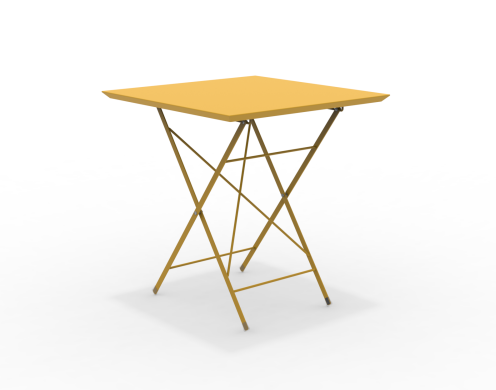 STEP - robuster Outdoortisch klappbar 70x70 cm curry günstig online kaufen