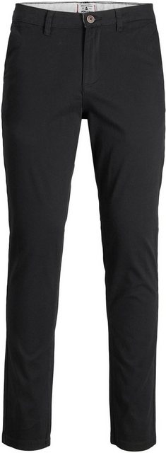 Jack & Jones Herren Chino Hose JPSTMARCO JJDAVE AKM BLACK - Slim Fit Schwar günstig online kaufen