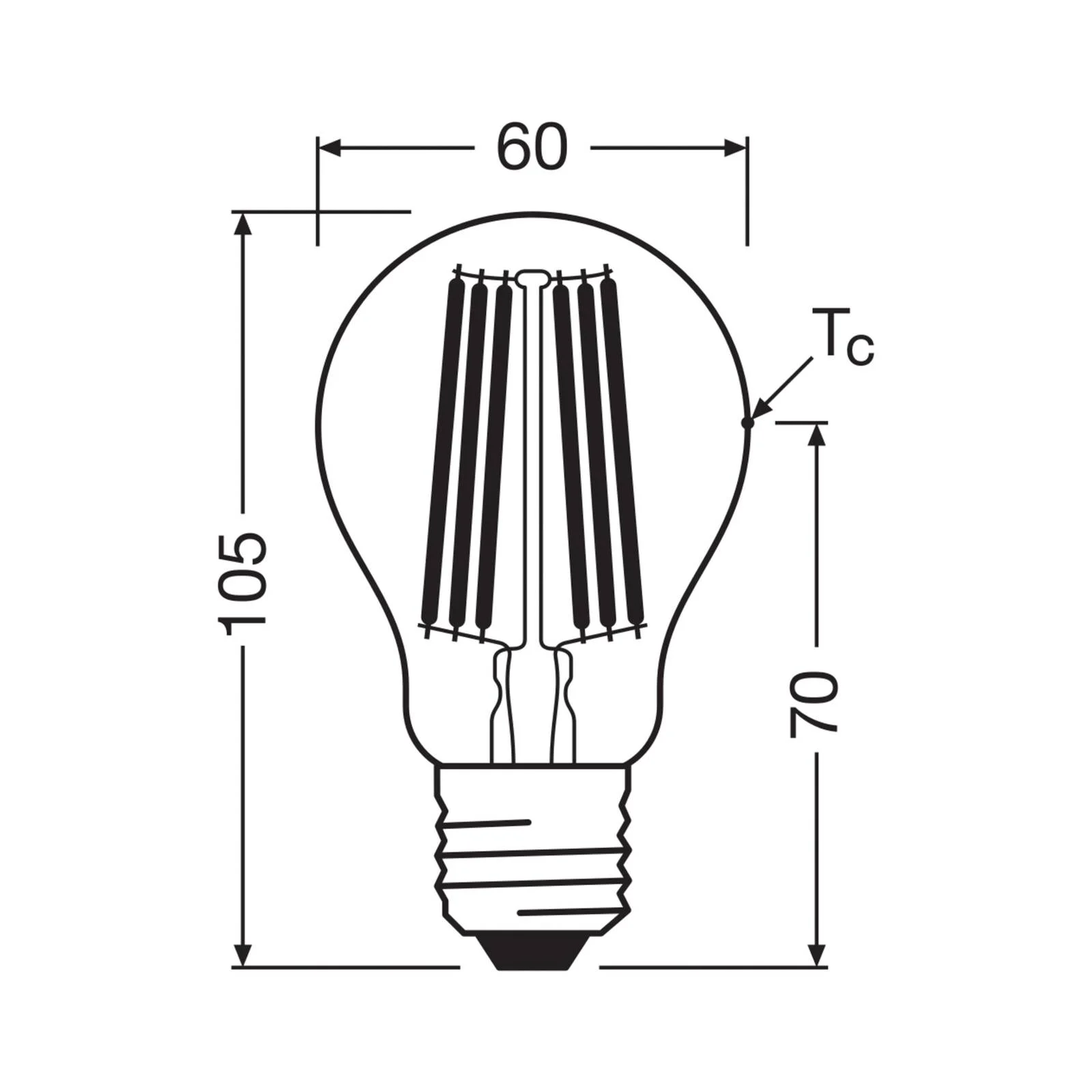 OSRAM LED Birne E27 7,2W Filament 4.000K 1521lm 2er-Pack günstig online kaufen