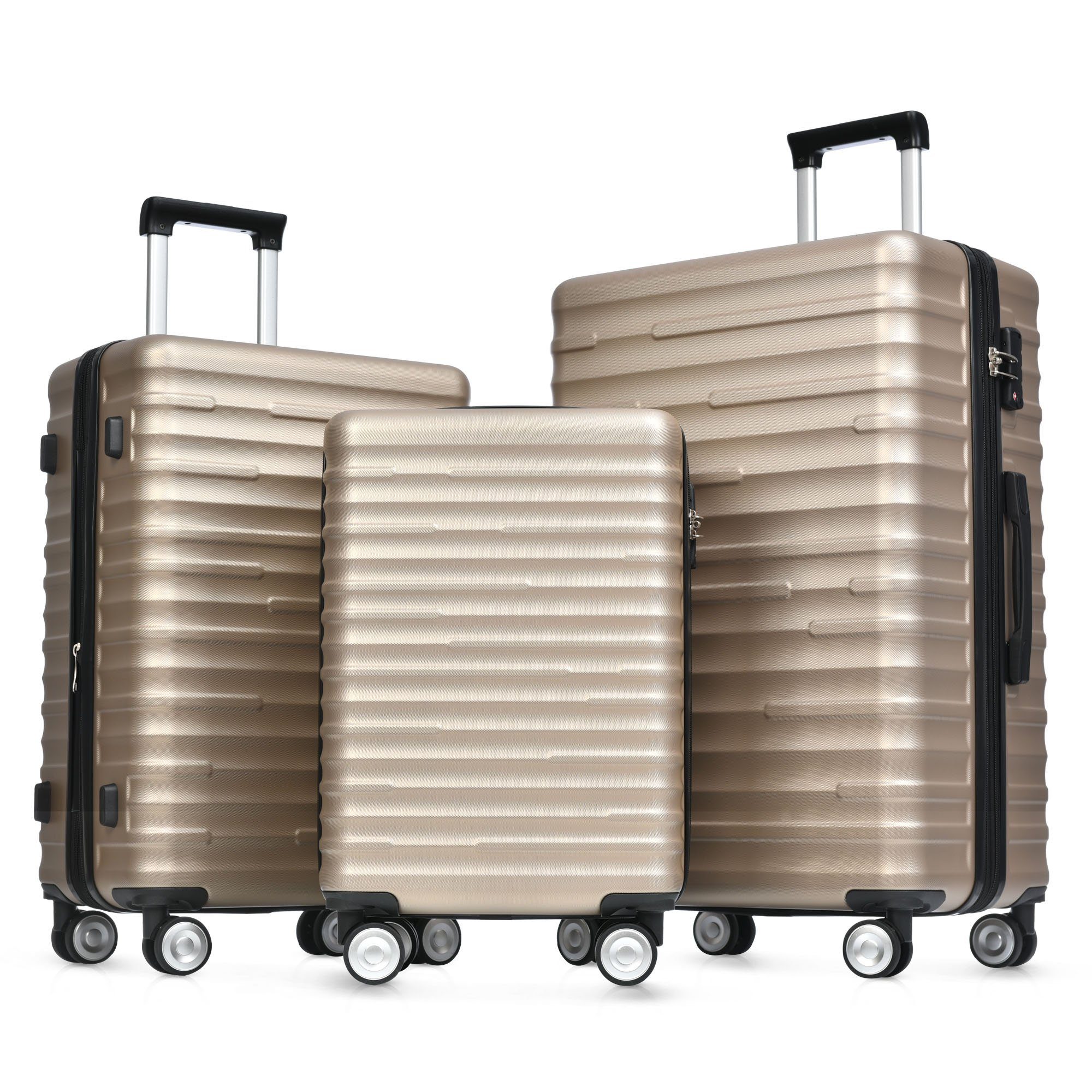 Flieks Hartschalen-Trolley, 4 Rollen, Handgepäck Trolley günstig online kaufen