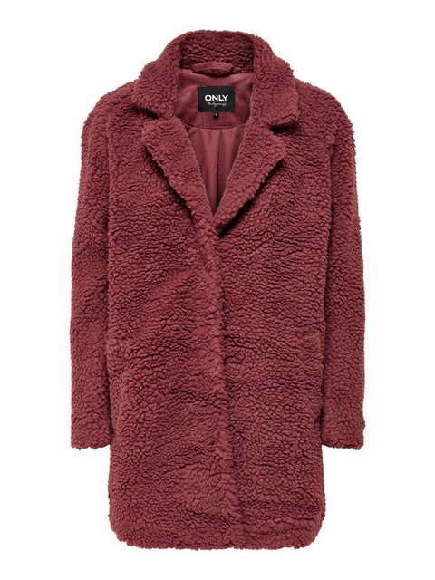 ONLY Sherpa Mantel Damen Rot günstig online kaufen