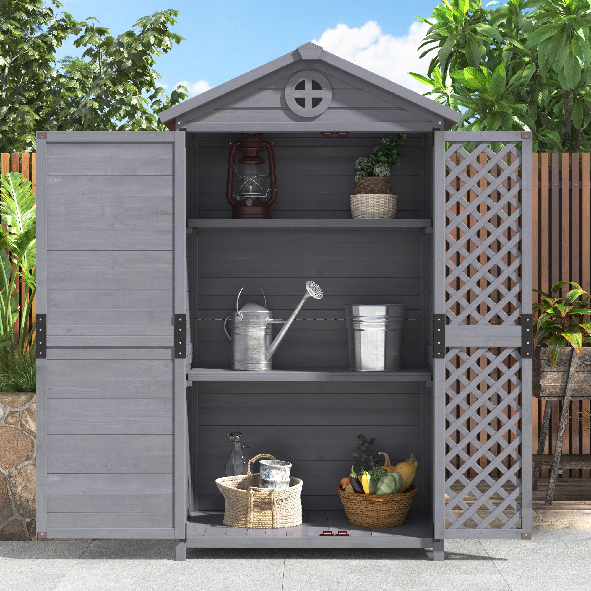 Flieks Garten-Geräteschrank, BxT: 90x56.5 cm, Gartenhaus günstig online kaufen