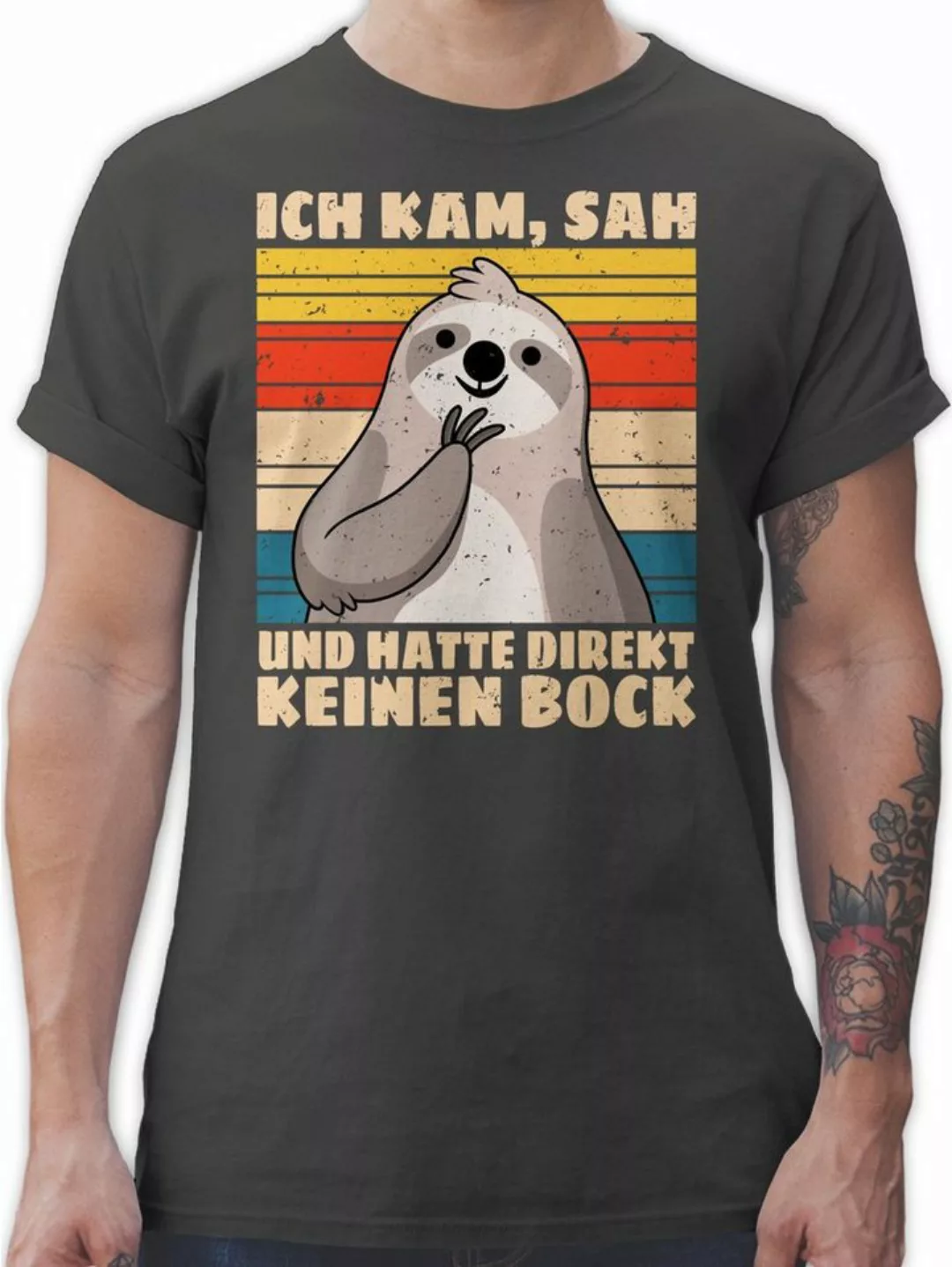 Shirtracer T-Shirt Ich kam, sah und hatte direkt keinen Bock Sprüche Statem günstig online kaufen