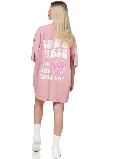 Worldclassca T-Shirt Worldclassca Oversized Print GOOD VIBES T-Shirt lang S günstig online kaufen