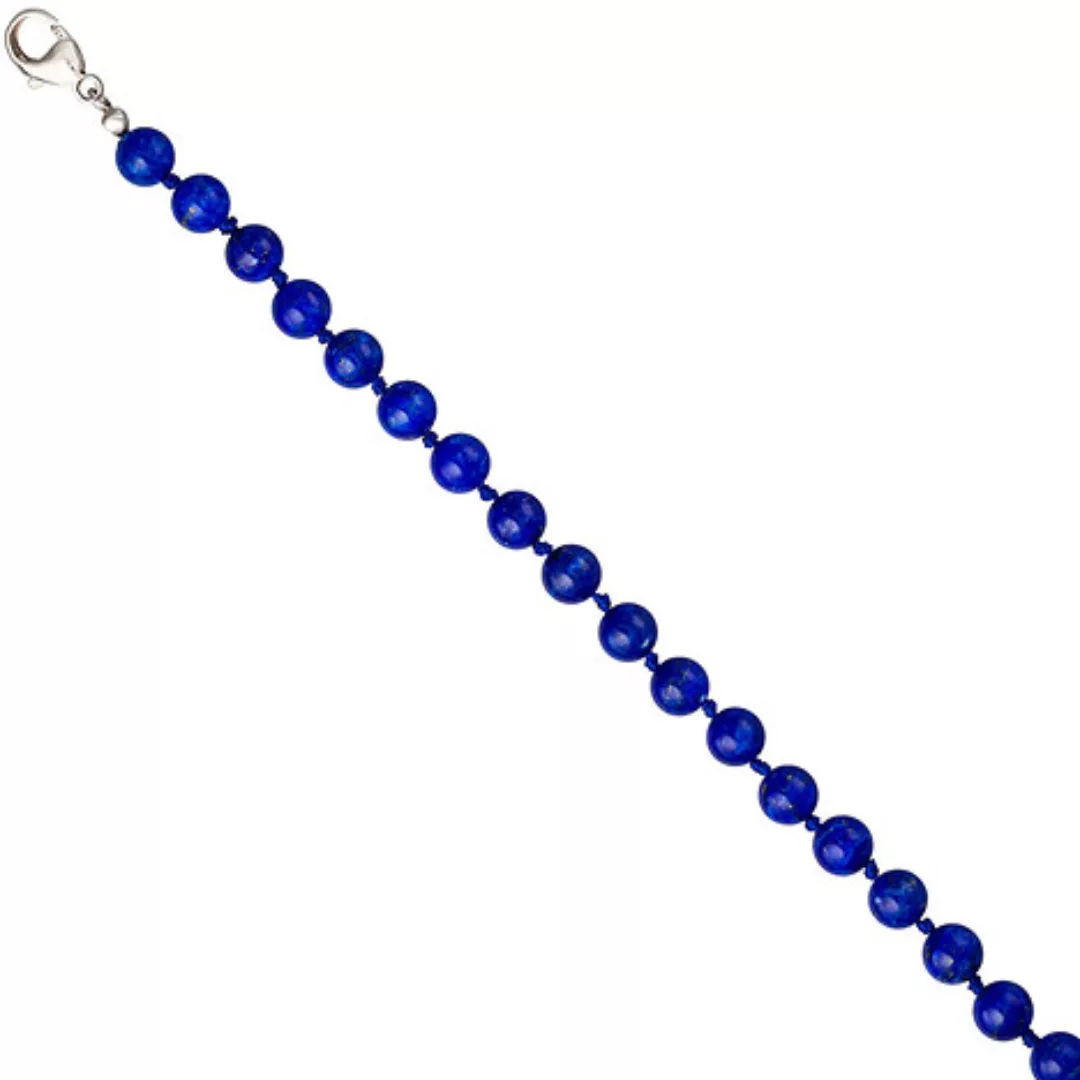 SIGO Halskette Edelsteinkette Lapislazuli blau 45 cm Kette Verschluss 925 S günstig online kaufen