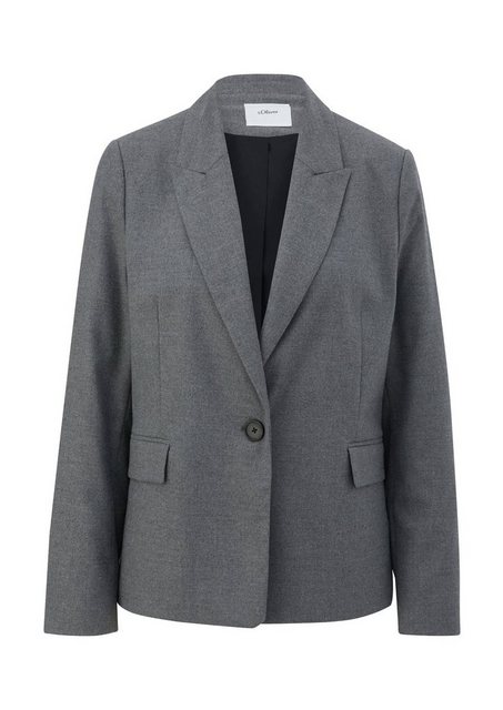 s.Oliver BLACK LABEL Kurzblazer (1-tlg) Plain/ohne Details günstig online kaufen