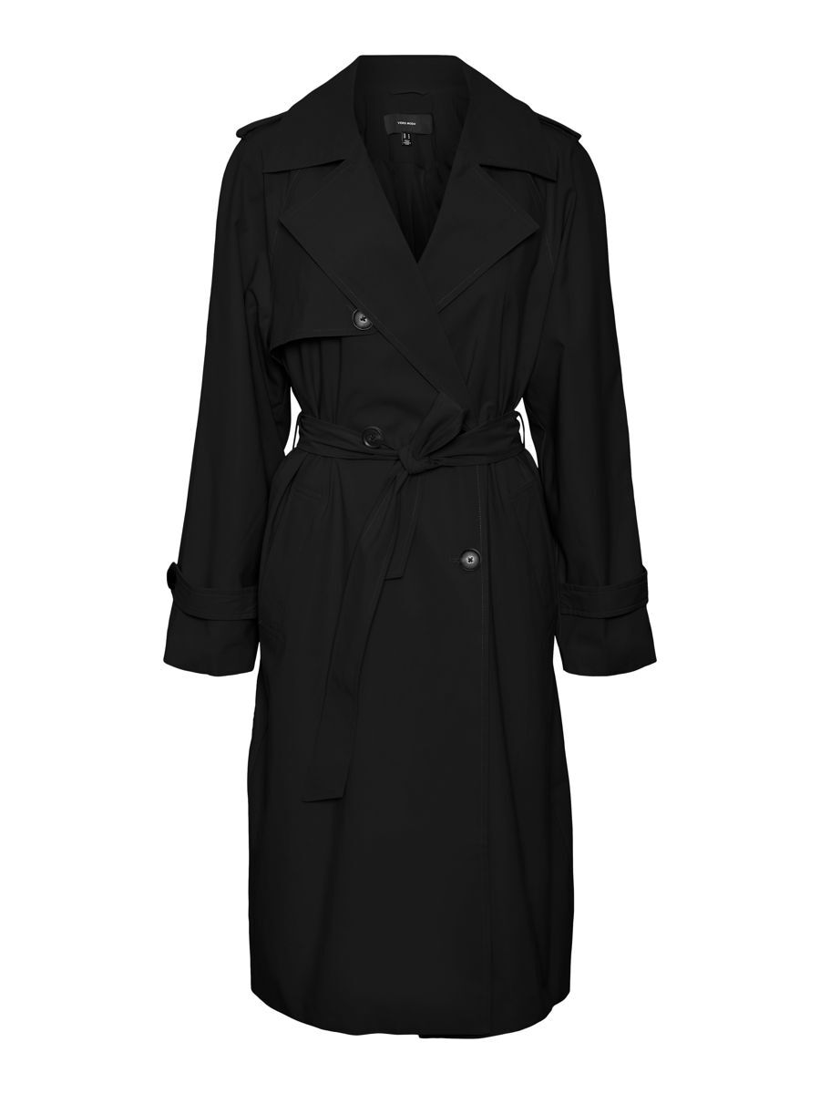 VERO MODA Lange Trenchcoat Damen Schwarz günstig online kaufen