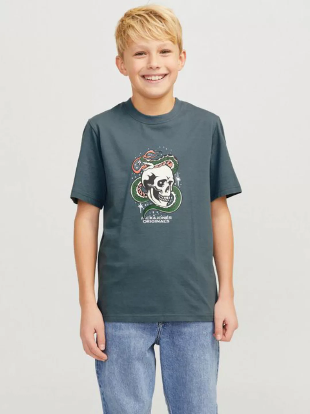 Jack & Jones Junior T-Shirt JORANATOMY SKULL TEE SS CREW NECK SN JNR günstig online kaufen