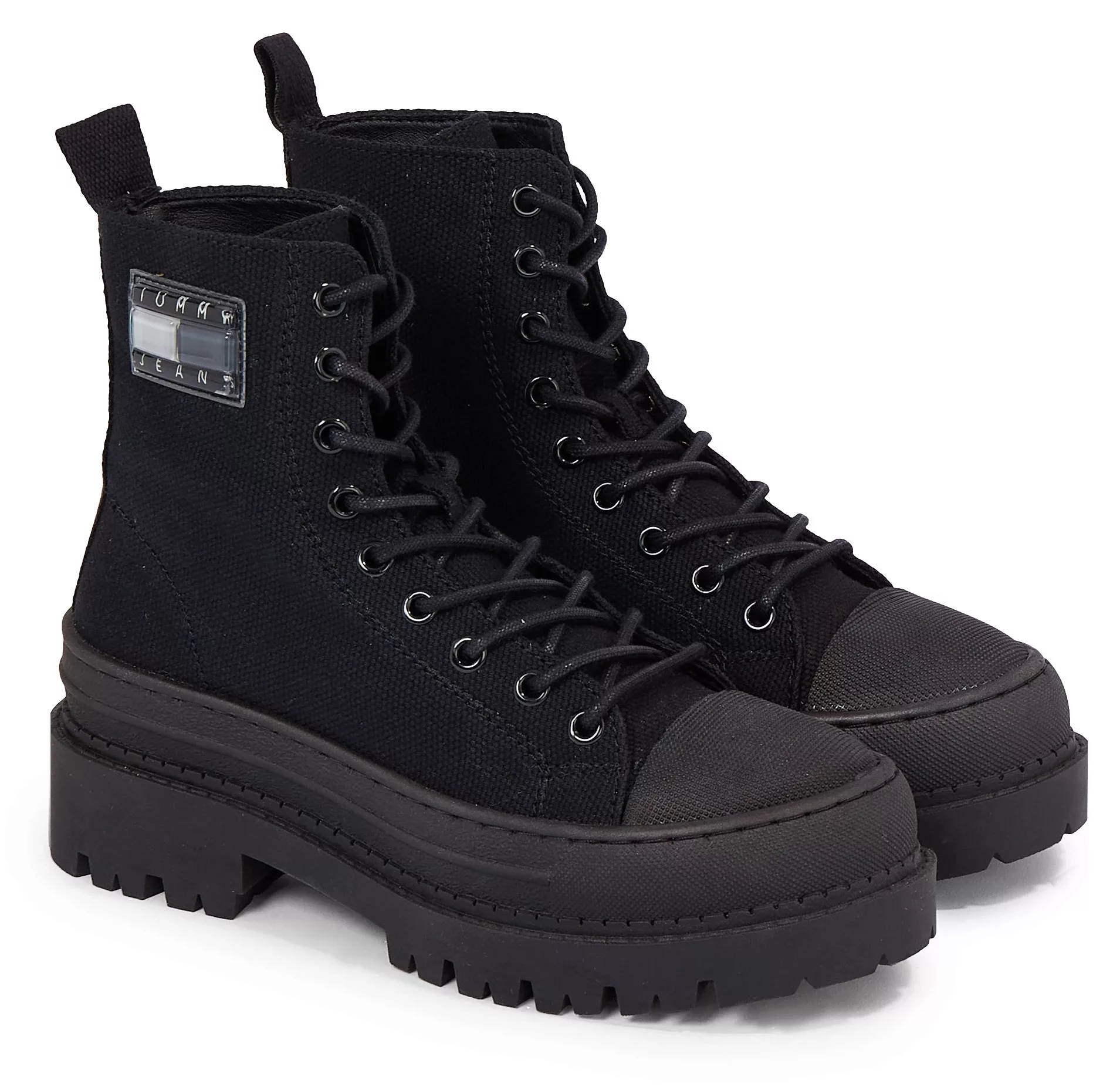 Tommy Jeans Schnürboots "TJW FOXING CANVAS BOOT", mit praktischer Anziehlas günstig online kaufen