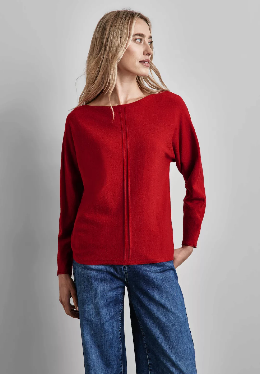 STREET ONE Strickpullover im Dolman-Stil, mit U-Boot-Ausschnitt günstig online kaufen