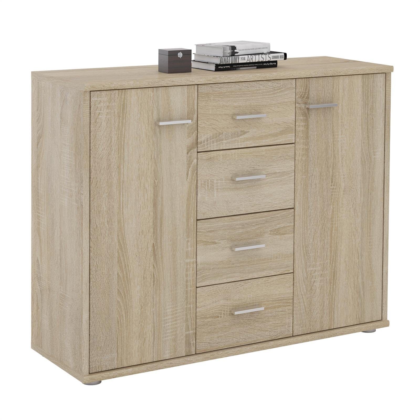 CARO-Möbel Highboard JAMIE, Sideboard Kommode Mehrzweckschrank günstig online kaufen